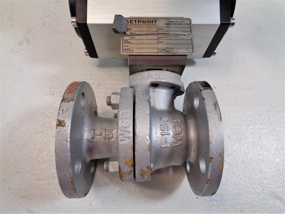 Kitz 1" 150# WCB 2-Piece Ball Valve, Fig# 150SCTDZM-FS w/ Rotork Actuator